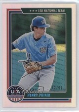 2022 Panini USA Baseball Stars & Stripes Holo Blue 2/60 Henry Phifer #90 y0i