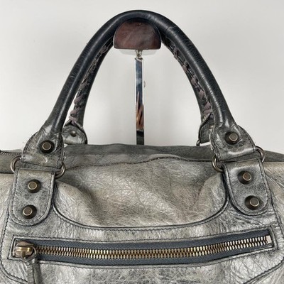 Balenciaga Twiggy 2way Shoulder Bag Handbag Leather Green Used