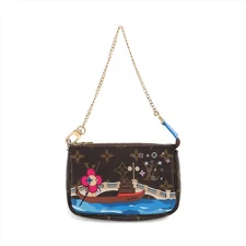 Louis Vuitton Monogram Vivienne Mini Pochette Accessoire M68489 Brown