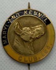 Vintage 1938 Great Dane Dog Maryland Kennel Club Pinback Pin