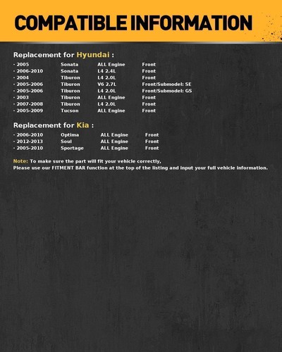 Front Drilled & Slotted Brake Rotors Ceramic Pads Kit For 2005-2010 Kia Sportage - Foto 9 di 17