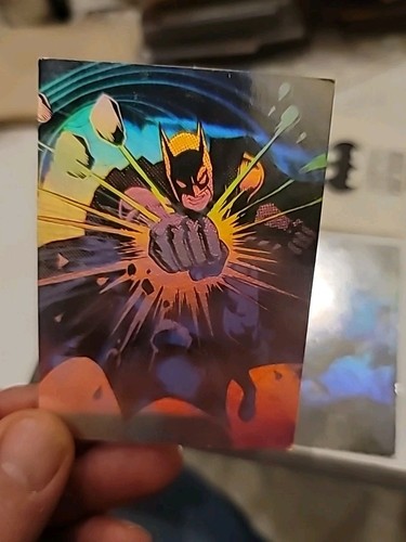 Vtg Batman The Ride Stunt Six Flags Great Adventure hologram Trading cards Set - Picture 9 of 13