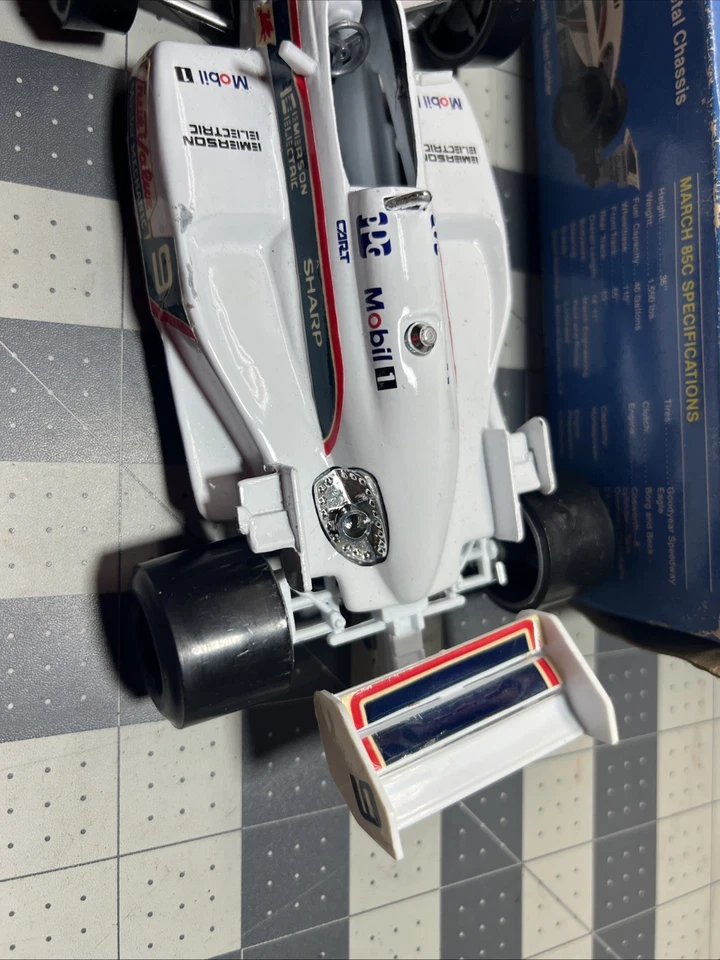Indy Car escala 1/24 marzo 85C-Cosworth TEAM COTTER carreras Die Cast Metal móvil Foto 4 de 4
