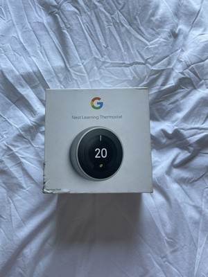 Google Nest Learning Thermostat 3. Generation Steel GEN 3 UK - Neu SCHNELL
