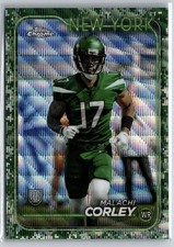2024 Topps Chrome #224 Malachi Corley Camo Wave Refractor