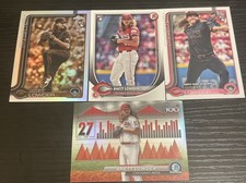 2024-25 Topps 4 Card Lot Cincinnati Reds RC Rhett Lowder