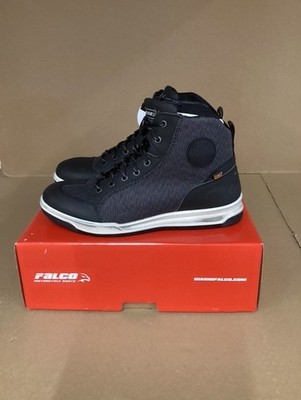 FALCO PYRO 2 BLACK/GREY MOTORCYCLE BOOTS/TRAINERS 43