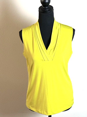 Jones New York Sleeveless Blouse Lime Green Size PS
