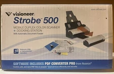 Visioneer Strobe 500 Mobile Duplex Color Scanner with Docking Station