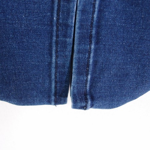 7 for All Mankind THE SKINNY Stretch Slim Skinny Blue Jeans W27 L32 Size 8 - Picture 6 of 7