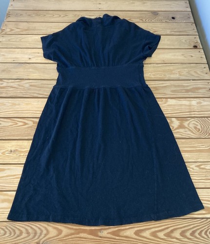 James Perse Women’s Cowl Neck Sweater dress size 4 Black BB - Picture 2 of 7