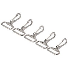 5Pcs Snap Hooks Stainless Steel Clips For Keychain Linking Dog Leash Collar 29mm