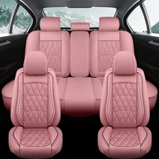Universal Leather Car Seat Cover Full Set Front Rear Protector For Nissan 4 Door
