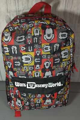 Walt Disney World Parks Mickey All Over Print Back Pack | eBay display picture 2