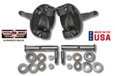 Pair Straight Axle Round Spindles W King Pins For 1928-1948 Ford - Made In Usa Pair Straight Axle Round Spindles W King Pins For 1928-1948 Ford - Made In Usa