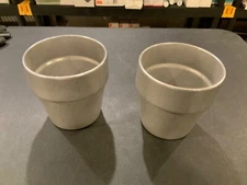 2 Bon Chef 9140-N Round Classic Salad Dressing Crock 18oz 4” Diameter