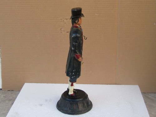 Rare Antique German / Austrian Cold Painted Metal Figure/Pocket watch stand 19c - Picture 2 of 11
