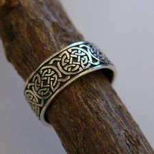 Keltischer Knoten Ring Silber 925  Freundschaftsring Wikinger Keltisch
