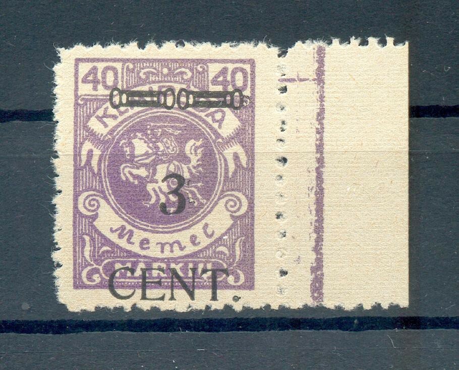 Memel 178II Luxury** MNH Mint Never Hinged BPP 50EUR (F3354)