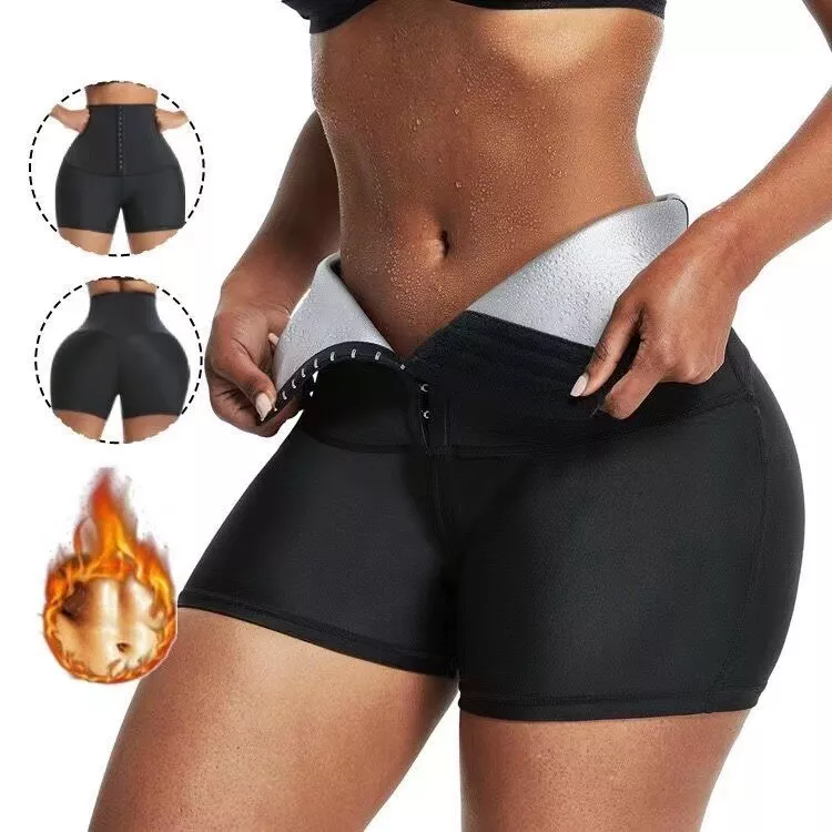 Women Neoprene Sweat Sauna Shorts Body Shaper Pants Weight Loss