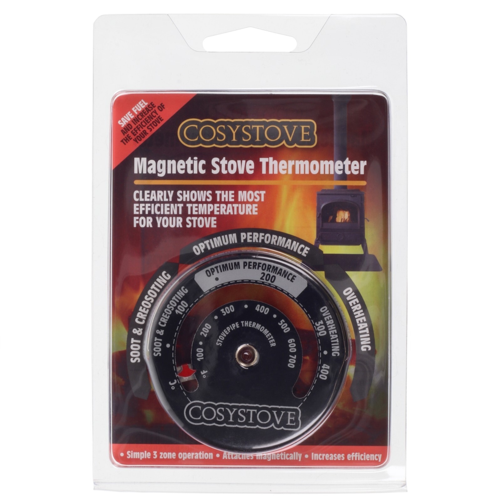 COSYSTOVE Magnetic Stove Flue Pipe Fan Temperature Gauge Stove Thermometer  | eBay