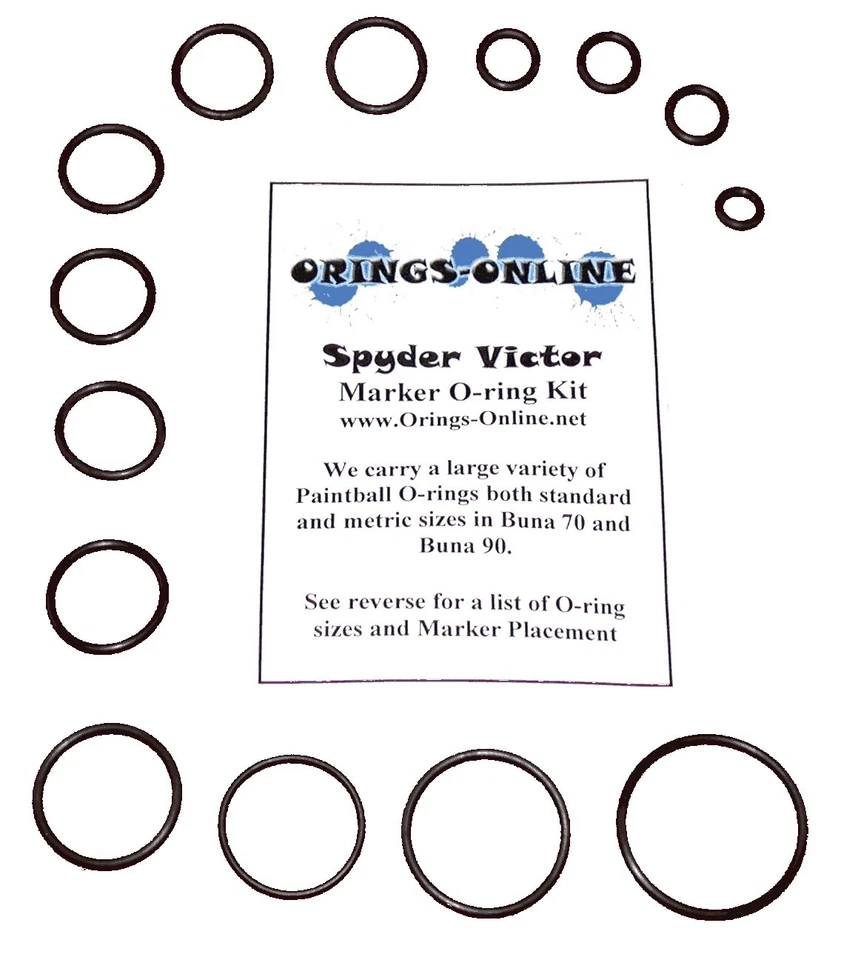 ORINGS-ONLINE Spyder Victor Paintball Marker O-ring Oring Kit x 2 rebuilds / kits