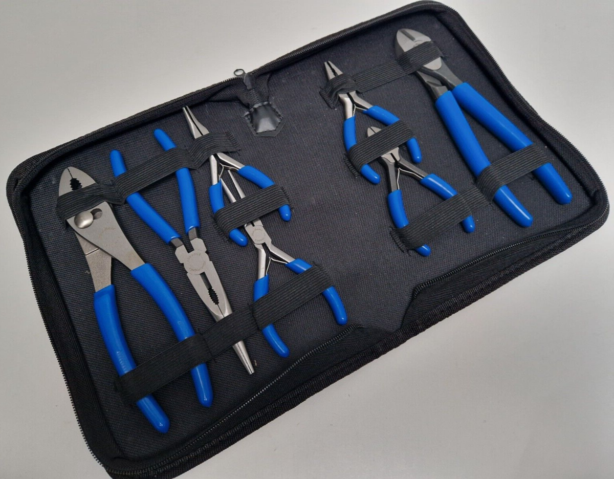 Blue Point by Snap on 7 PC Vinyl Grip Pliers and Cutters Set for