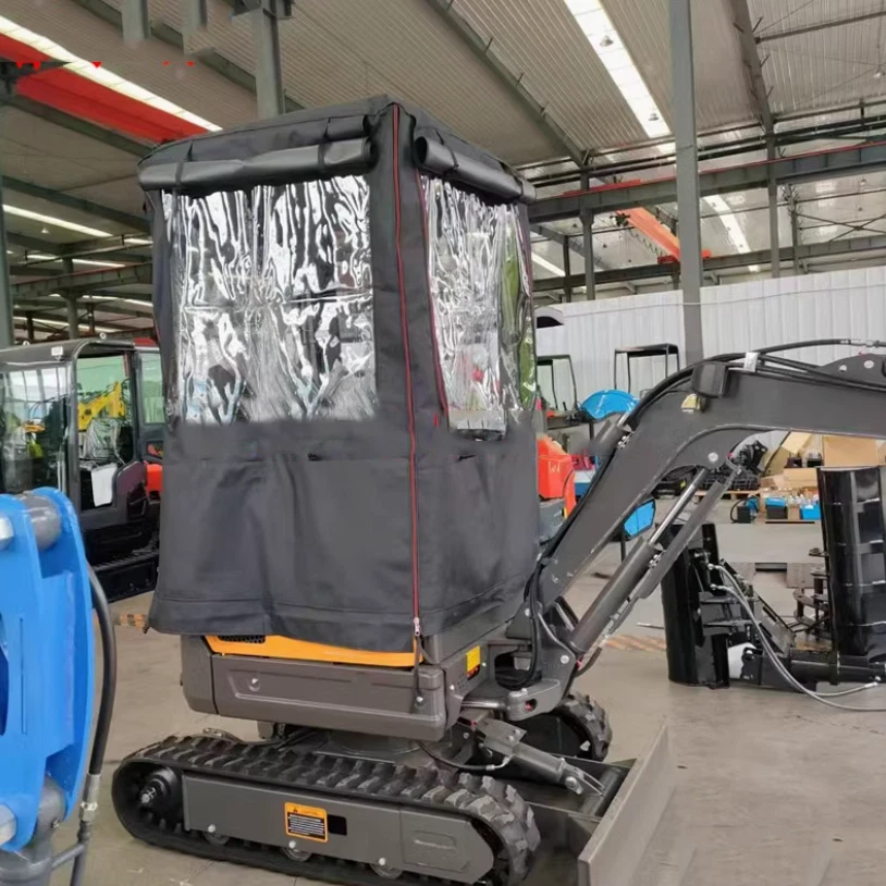 Mini Excavator Car Cover Warm Awning thicken Pvc Windproof For Various models — 第 2/4 张图片