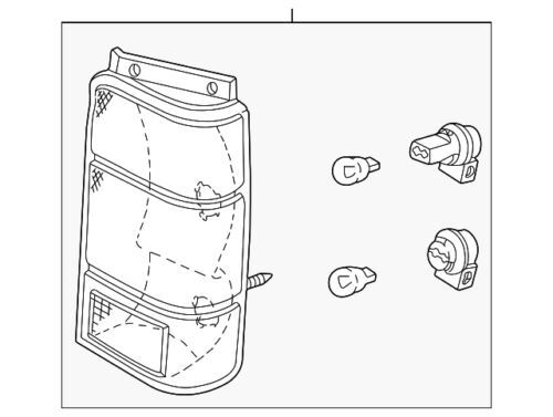 Conjunto de lámpara trasera para Ford (N/P F75Z-13405-AC)