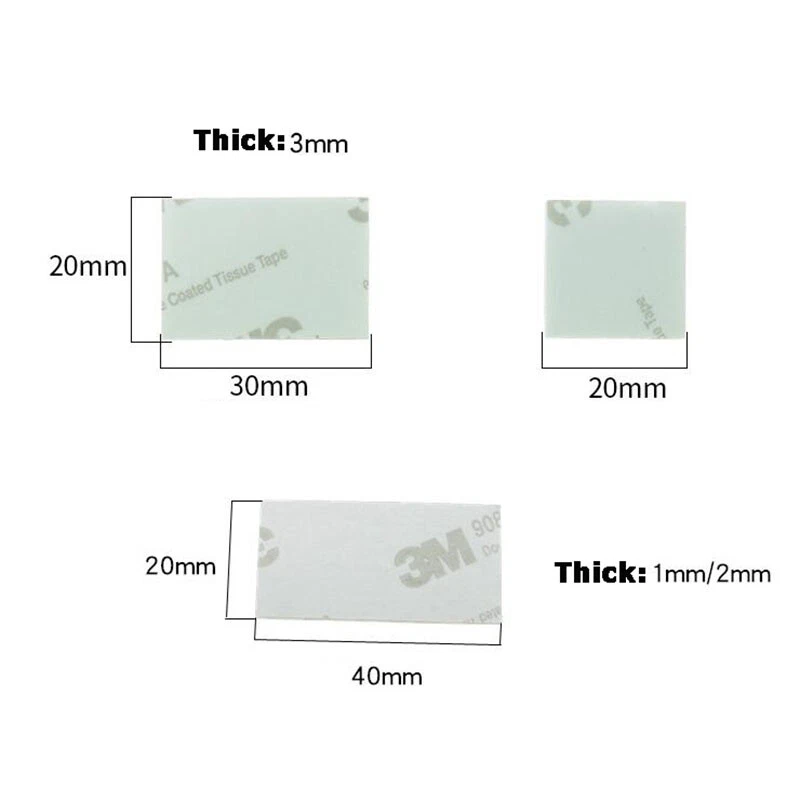 Almohadillas adhesivas de espuma EVA de doble cara cinta de montaje cuadrada 1 2 3 mm de grosor Foto 2 de 4