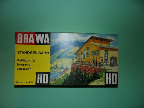 BRAWA maquette à monter batiments départ arrivée de funiculaire 6311 NEUF (n°1) | Zustand: Neuf