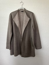 Talbots Merino Wool Knit Blazer Cardigan Woman s Beige Tan Brown Sz PL