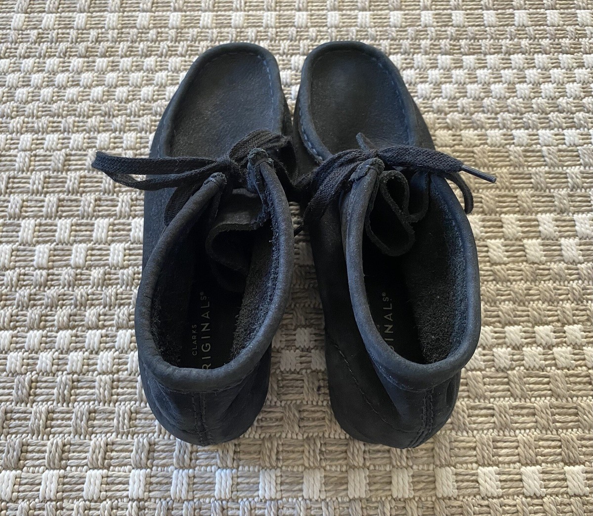 CLARKS Clark's Originals Wallabee Boots Booties Black Suede