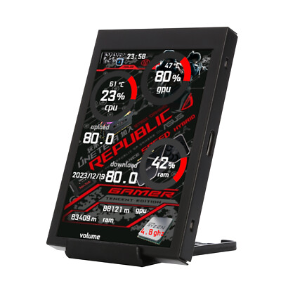 3.5'' IPS Type-C to USB Mini CPU Sensor Panel Display Screen For Freely AIDA64