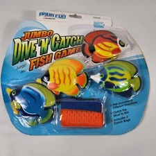 Jumbo Dive n Catch Fish Pool Game Kid SwimToys Swimming Diving Activ Play 72536