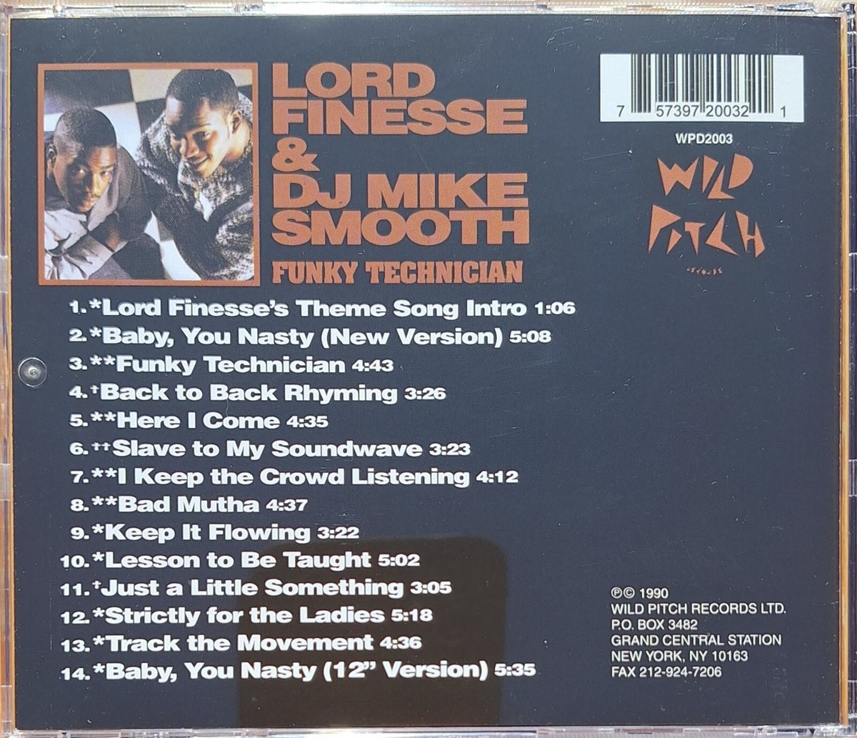 LORD FINESSE & DJ MIKE SMOOTH - Funky Technician CD (Bonus Track