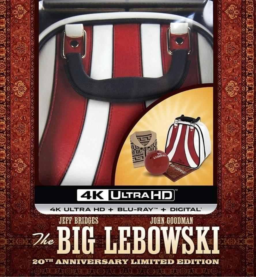 The Big Lebowski 4K UHD Bluray 20th Anniversary Limited Edition Box NEW OOP Rare - Image 4 of 4