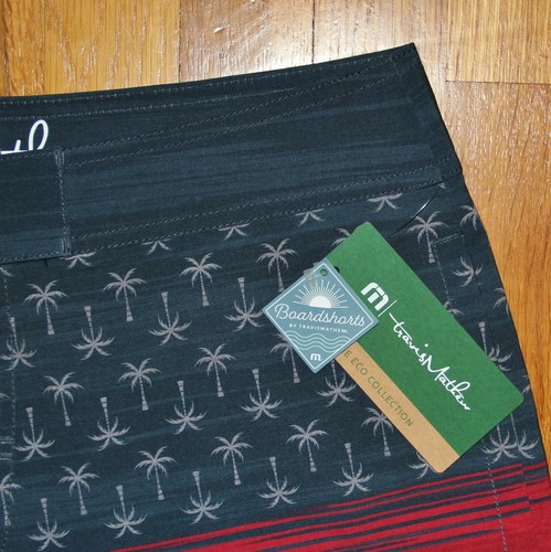 Travis Mathew Murica Fun Boardshorts Herren 34 Badehose USA Rot Blau Neu - Bild 3 von 6