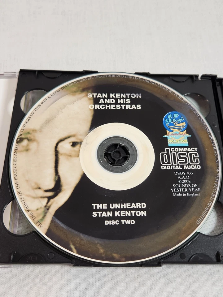 Stan Kenton - The Unrecorded Stan Kenton CD Big Band Jazz Double Discs NEAR MINT Foto 4 de 4