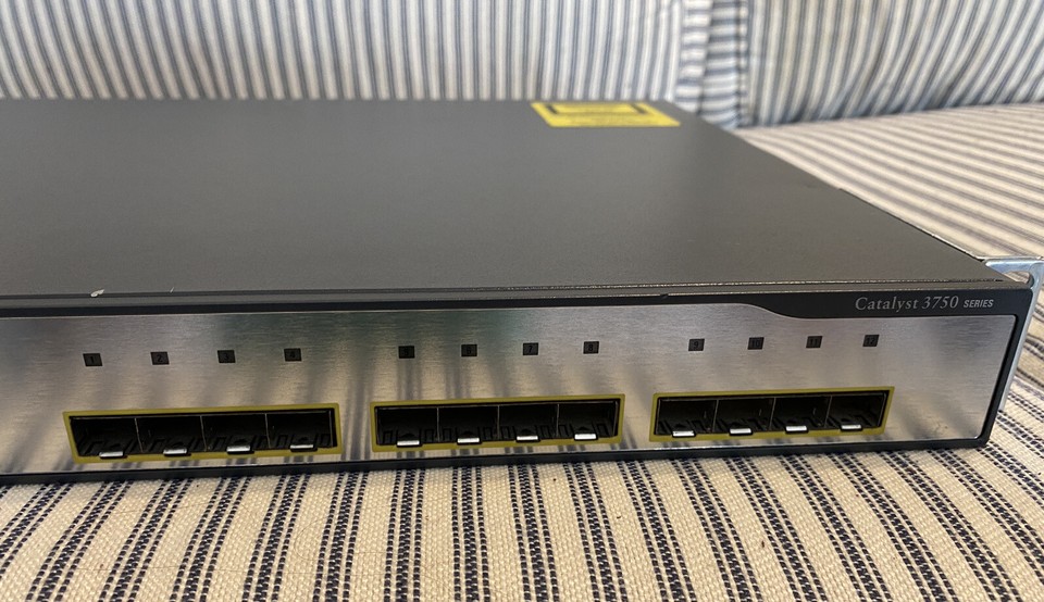 Cisco Catalyst 3750G 12 Port SFP Switch WS-3750G-12S-E | eBay