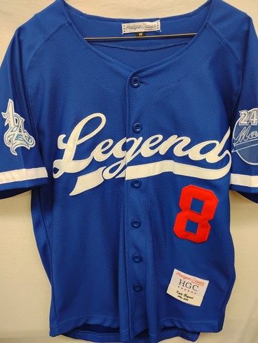 Headgear Classics Kobe Bryant 1996-2016 Blue Mamba Baseball Jersey Size XS - Picture 5 of 24