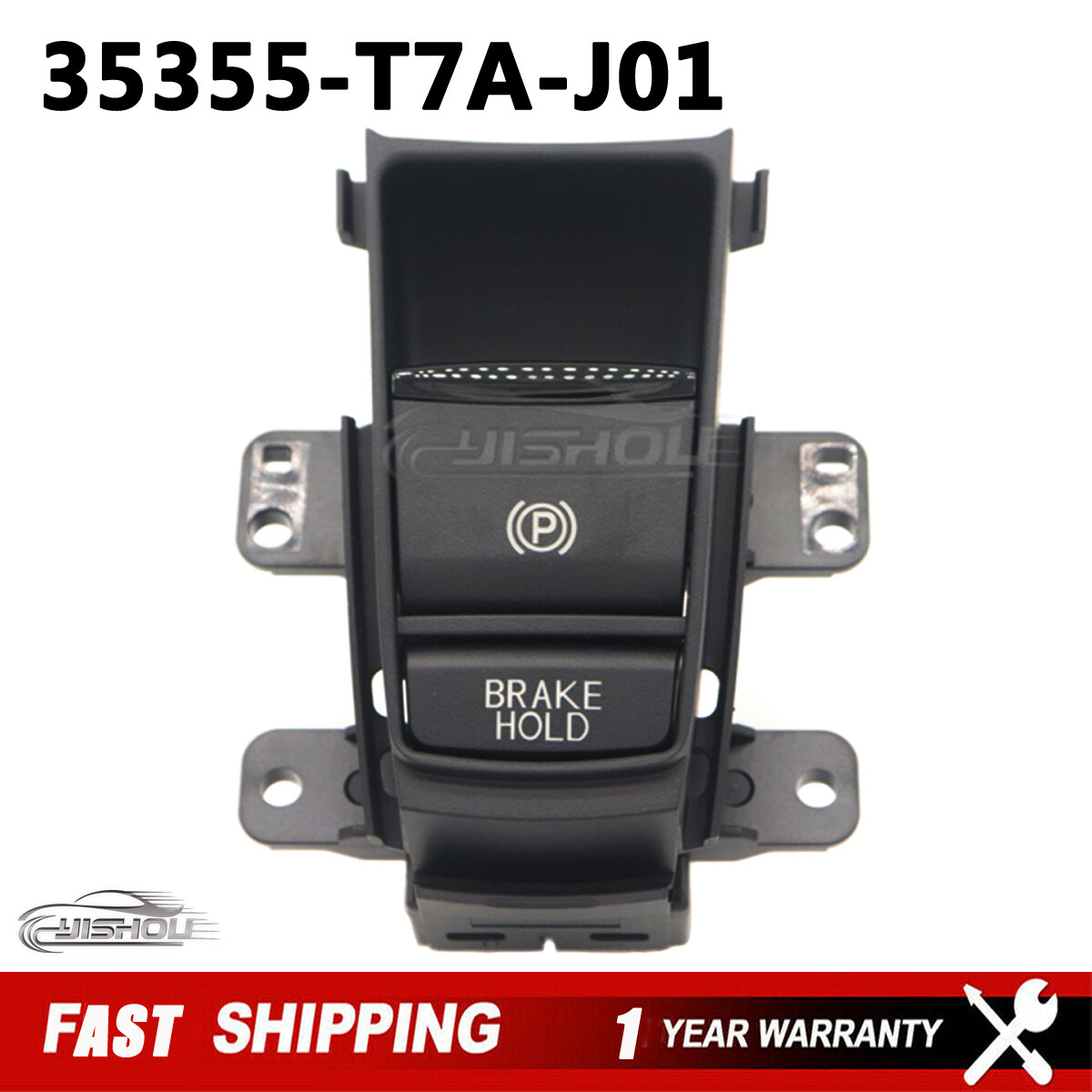 Honda Brake Switch Stopper 35355-T7A-J01 35355T7AJ01 For Honda HRV XRV HR-V  XR-V VEZEL Electronic Automatic Hand Brake Button Parking Brake Switch  Honda Vezel Accessories Compatible With HR-V For XR-V For VEZEL 35355-T7A-J01 35355T7AJ01