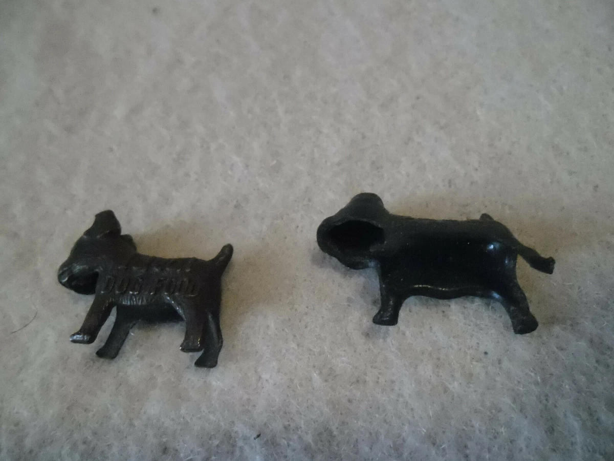 Vintage Ideal dog food good luck Scottie dogs