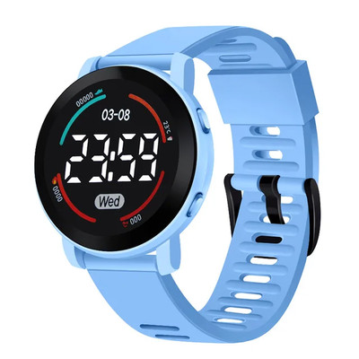 Kids Watches Luminous Waterproof Sport Children Watch Silicone Strap LED Digital