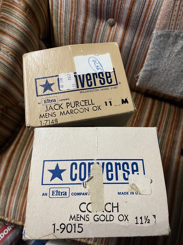 Vintage Converse Box Only Boxes Jack Purcell Gold Ox - Image 2 of 3