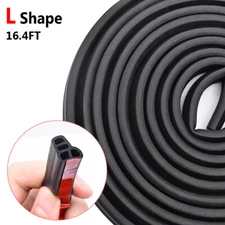 16.4FT L Shape Rubber Car Door Seal Strip Weather Strip Molding Trim For Chevy