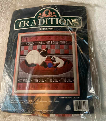 Traditions ~Feline Fun~ Needlepoint Kit # T4006
