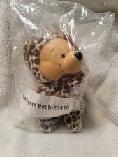 Leopard Pooh Disney Store retired NEW bean bag beanie mbbp Plush