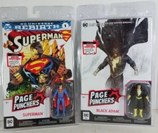 DC Universe Rebirth Superman With 3" Figure + Black Adam With 3" Figure