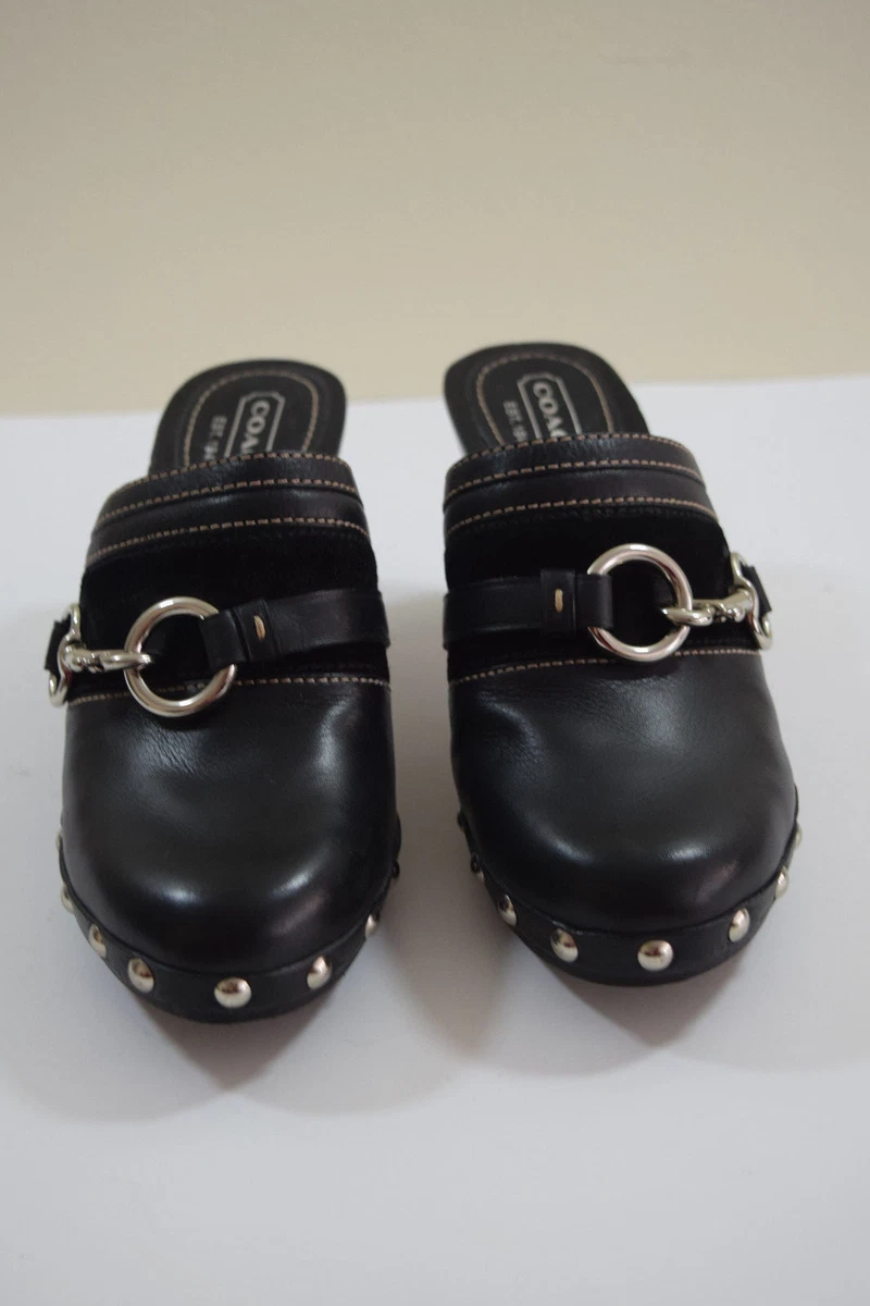 Coach studded heels sale